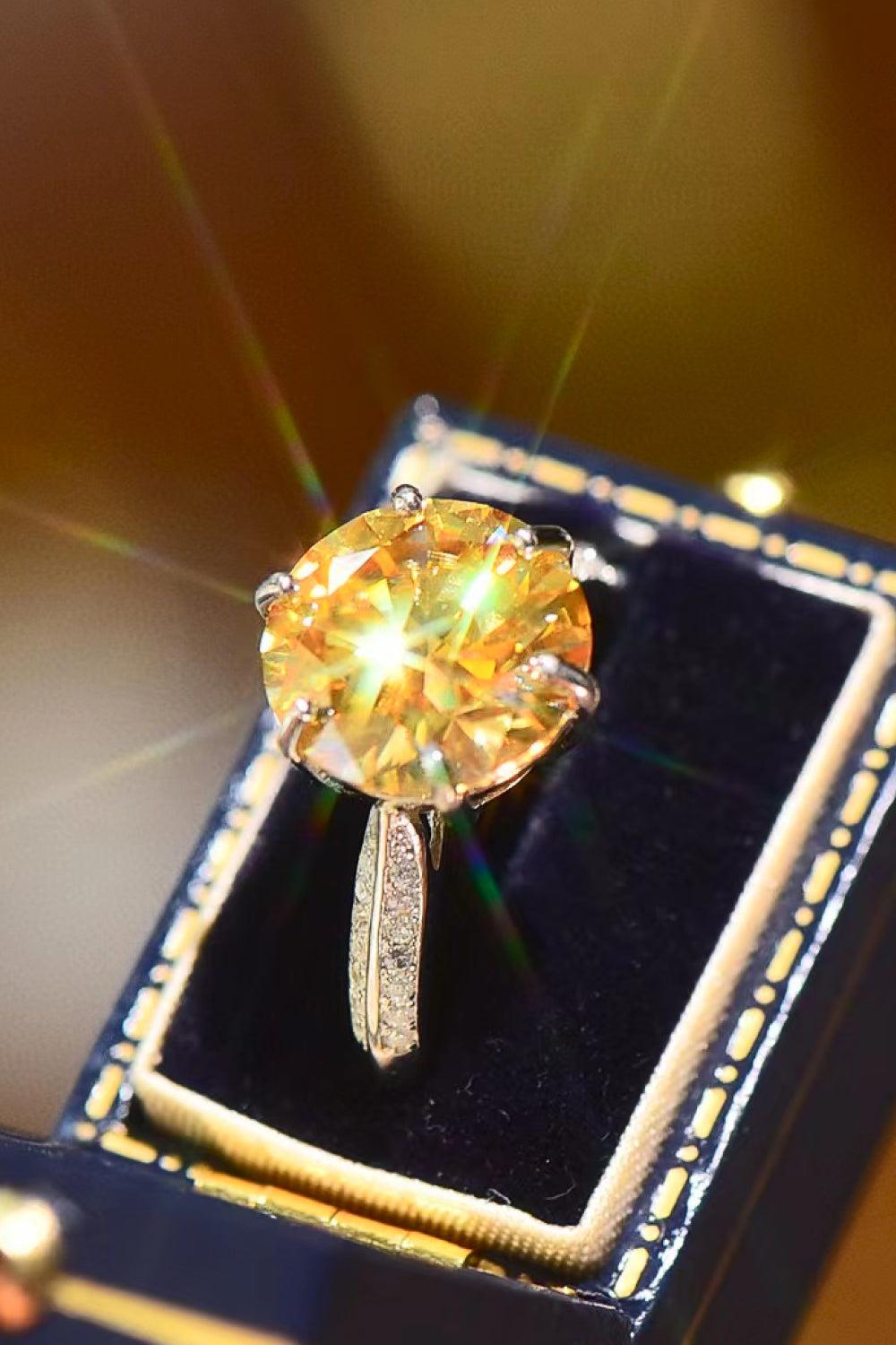 Living Your Life Moissanite 6-Prong Ring BLUE ZONE PLANET