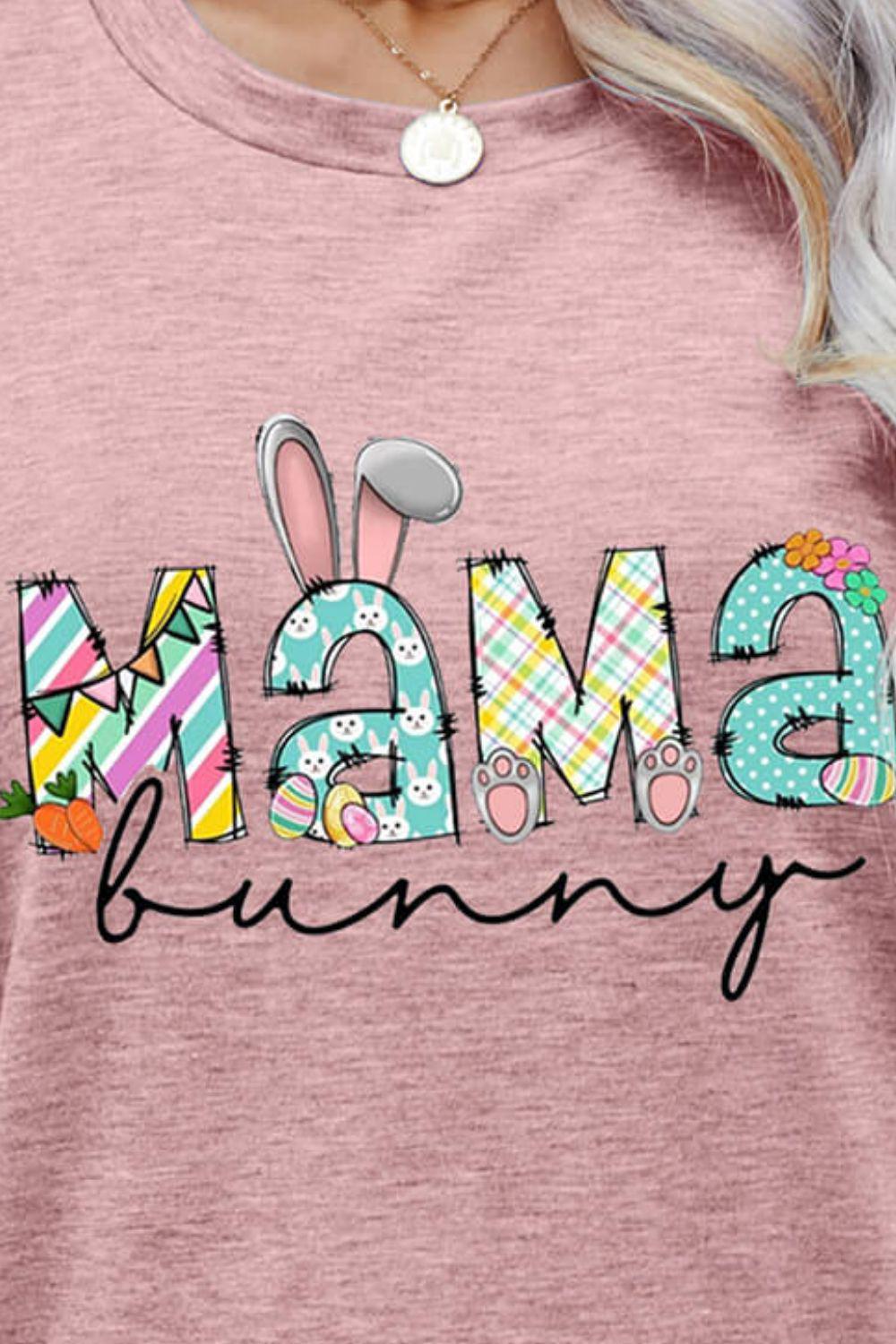 MAMA BUNNY Easter Graphic Tee BLUE ZONE PLANET