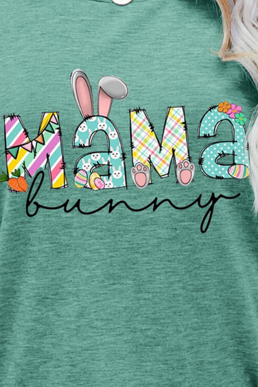 MAMA BUNNY Easter Graphic Tee BLUE ZONE PLANET
