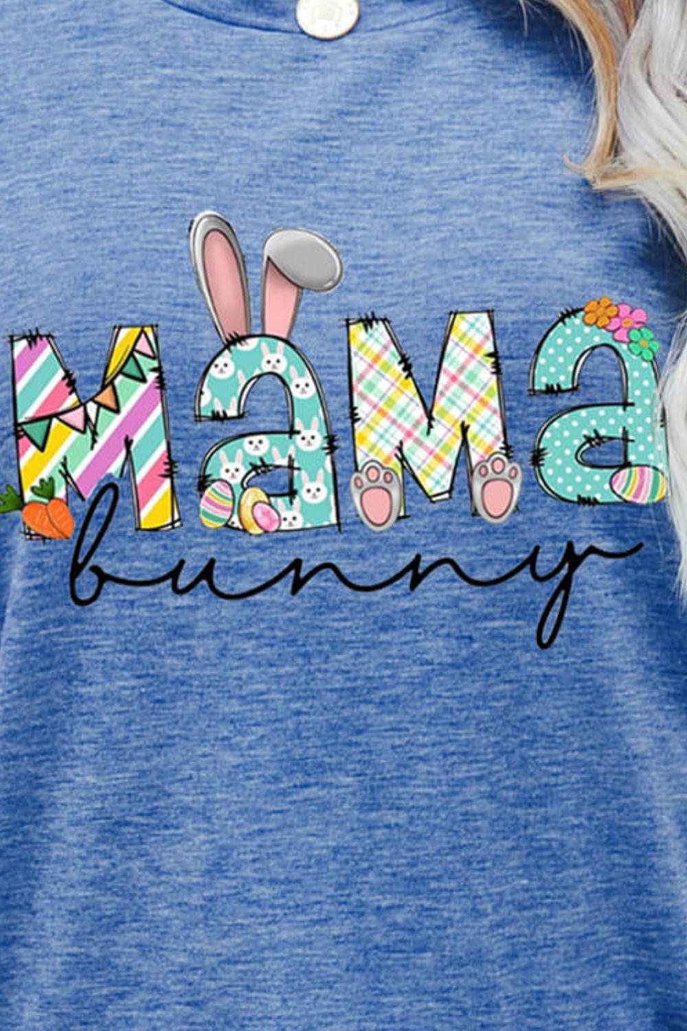 MAMA BUNNY Easter Graphic Tee BLUE ZONE PLANET