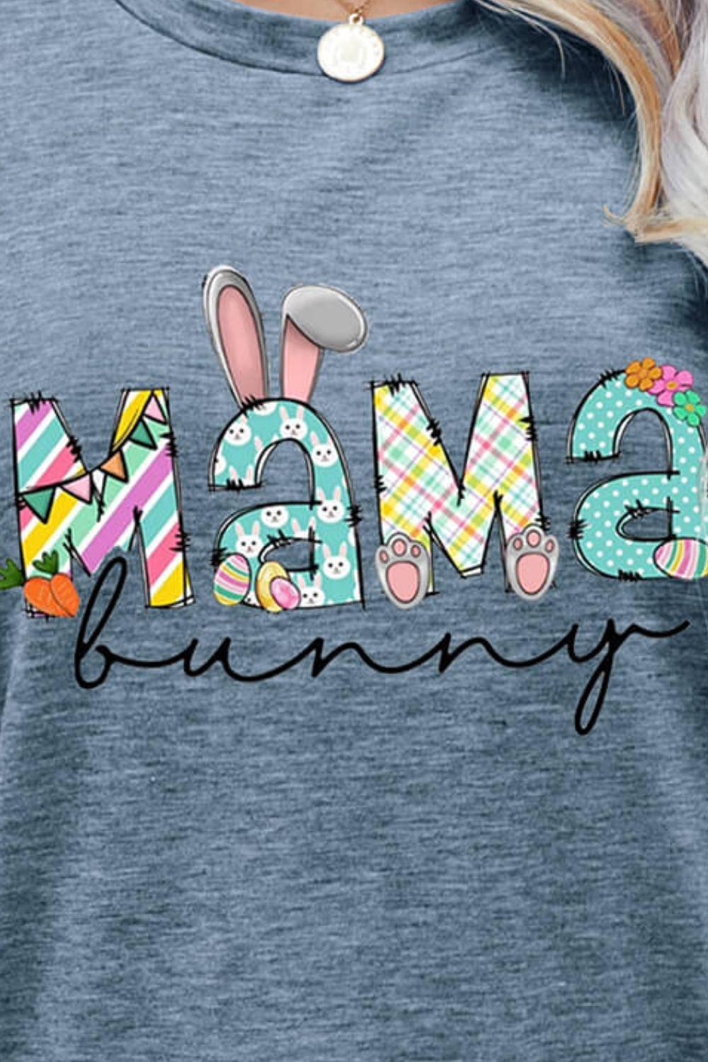 MAMA BUNNY Easter Graphic Tee BLUE ZONE PLANET