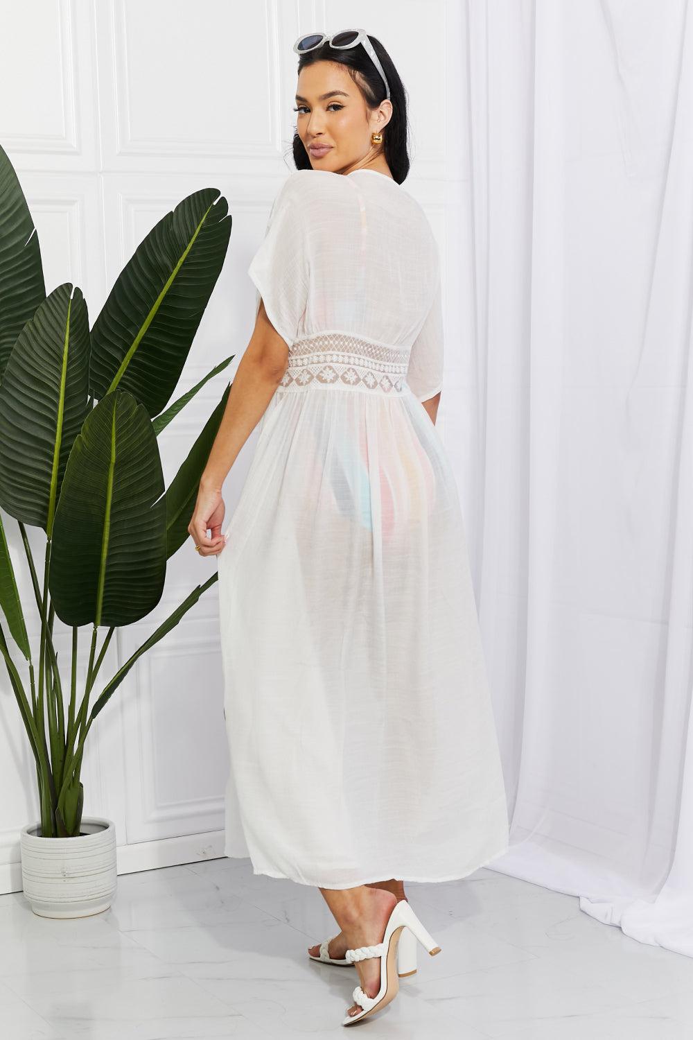 Marina West Swim Sun Goddess Tied Maxi Cover-Up BLUE ZONE PLANET