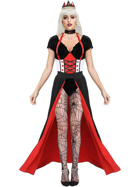Medieval Princess Dress Up Queen Heart Costume Halloween Costume BLUE ZONE PLANET