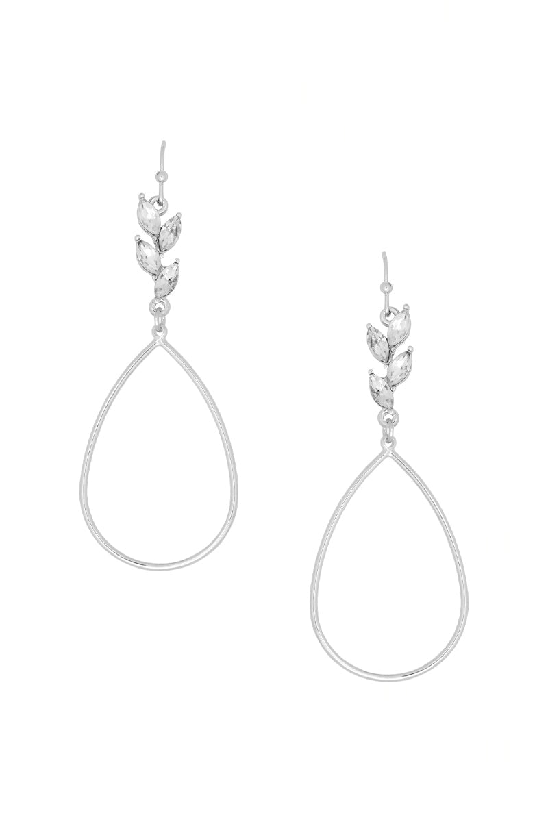 Metal Teardrop Dangle Earring Blue Zone Planet