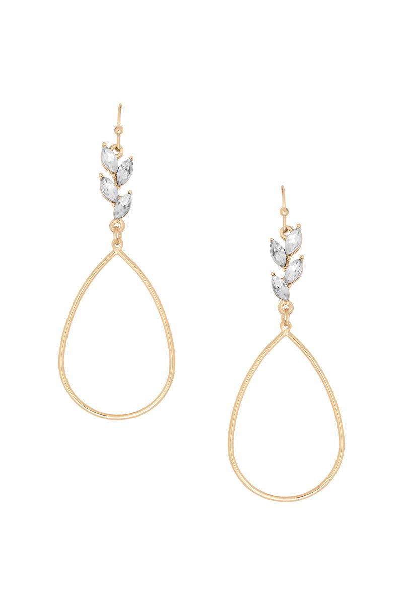 Metal Teardrop Dangle Earring Blue Zone Planet