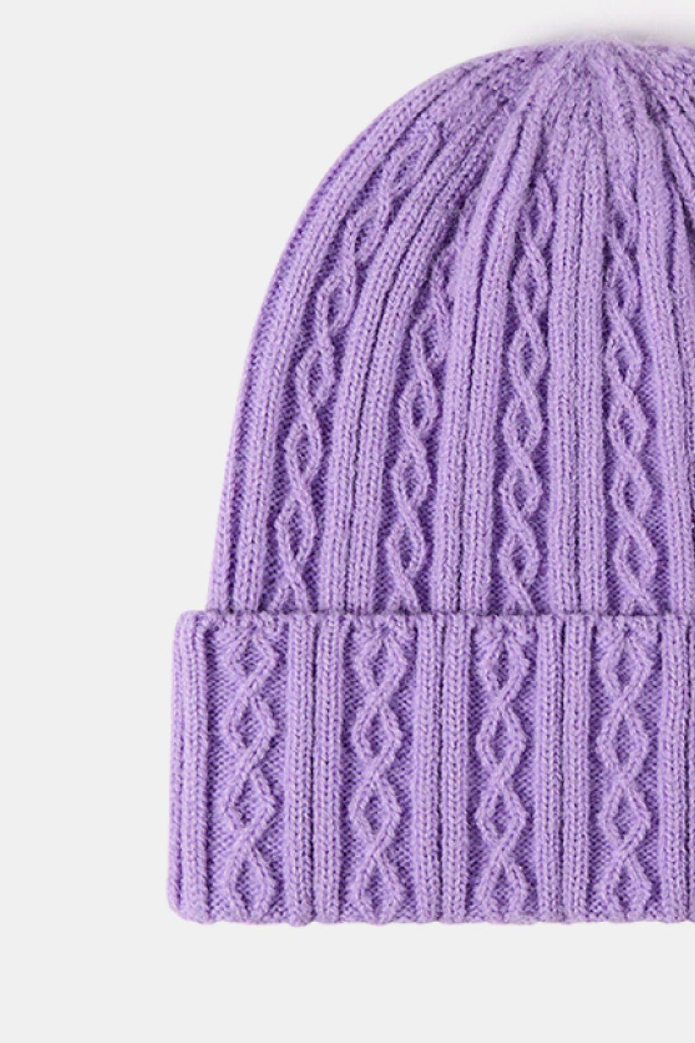 Mixed Knit Cuff Beanie BLUE ZONE PLANET