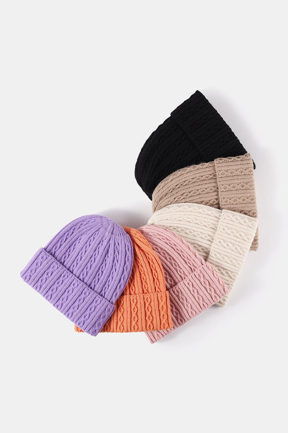 Mixed Knit Cuff Beanie BLUE ZONE PLANET