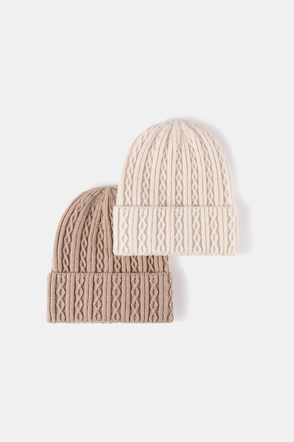 Mixed Knit Cuff Beanie BLUE ZONE PLANET