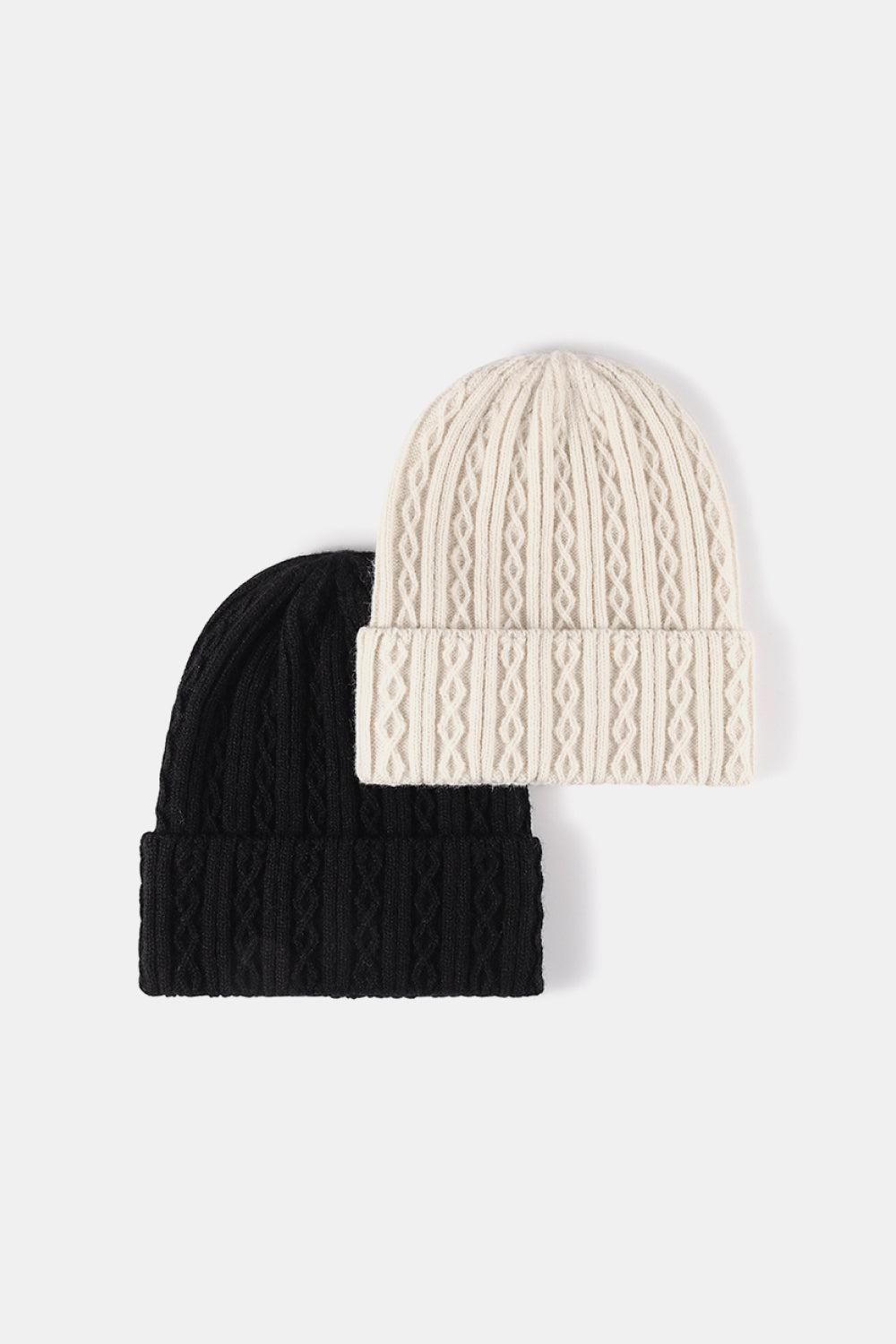 Mixed Knit Cuff Beanie BLUE ZONE PLANET