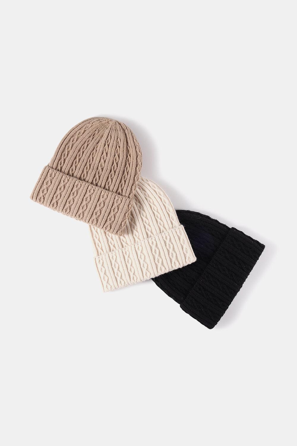 Mixed Knit Cuff Beanie BLUE ZONE PLANET