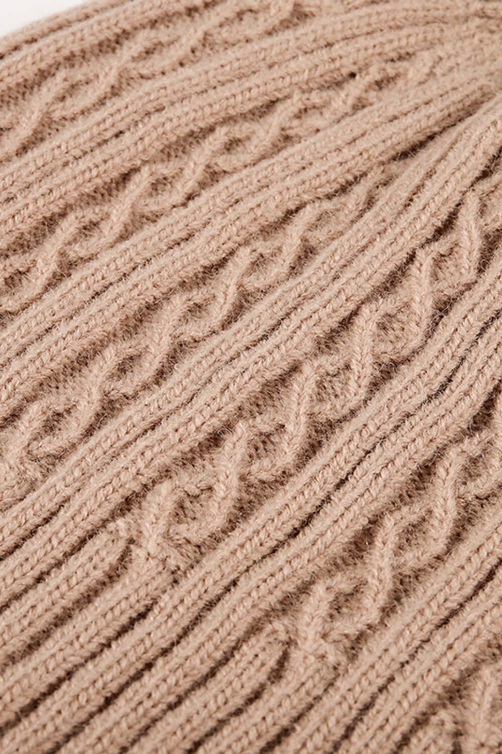 Mixed Knit Cuff Beanie BLUE ZONE PLANET