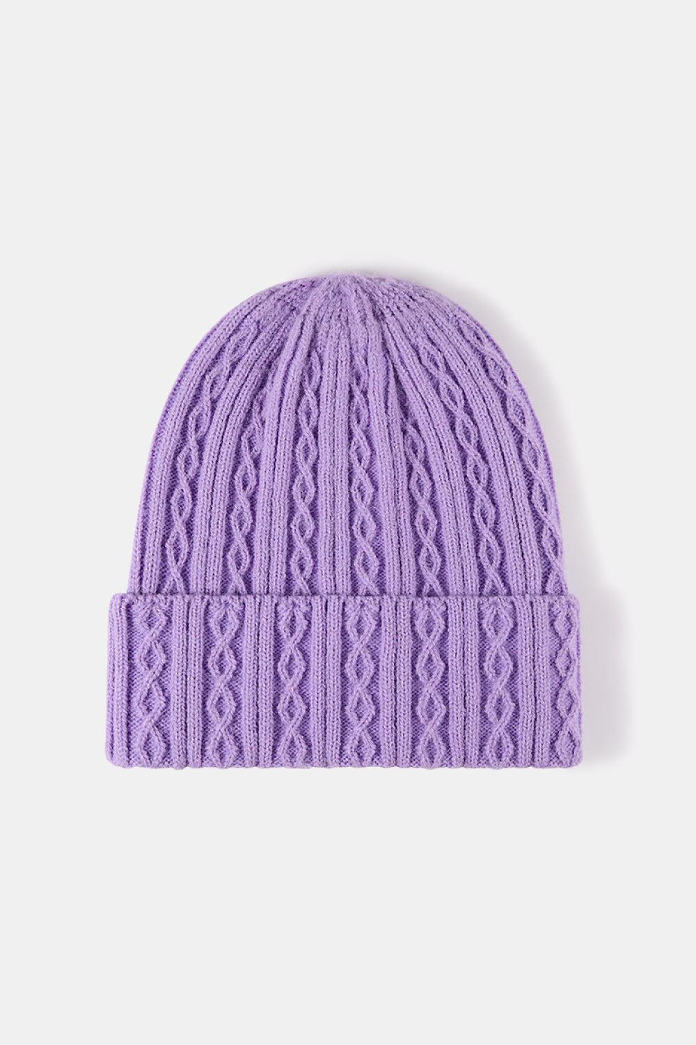Mixed Knit Cuff Beanie BLUE ZONE PLANET