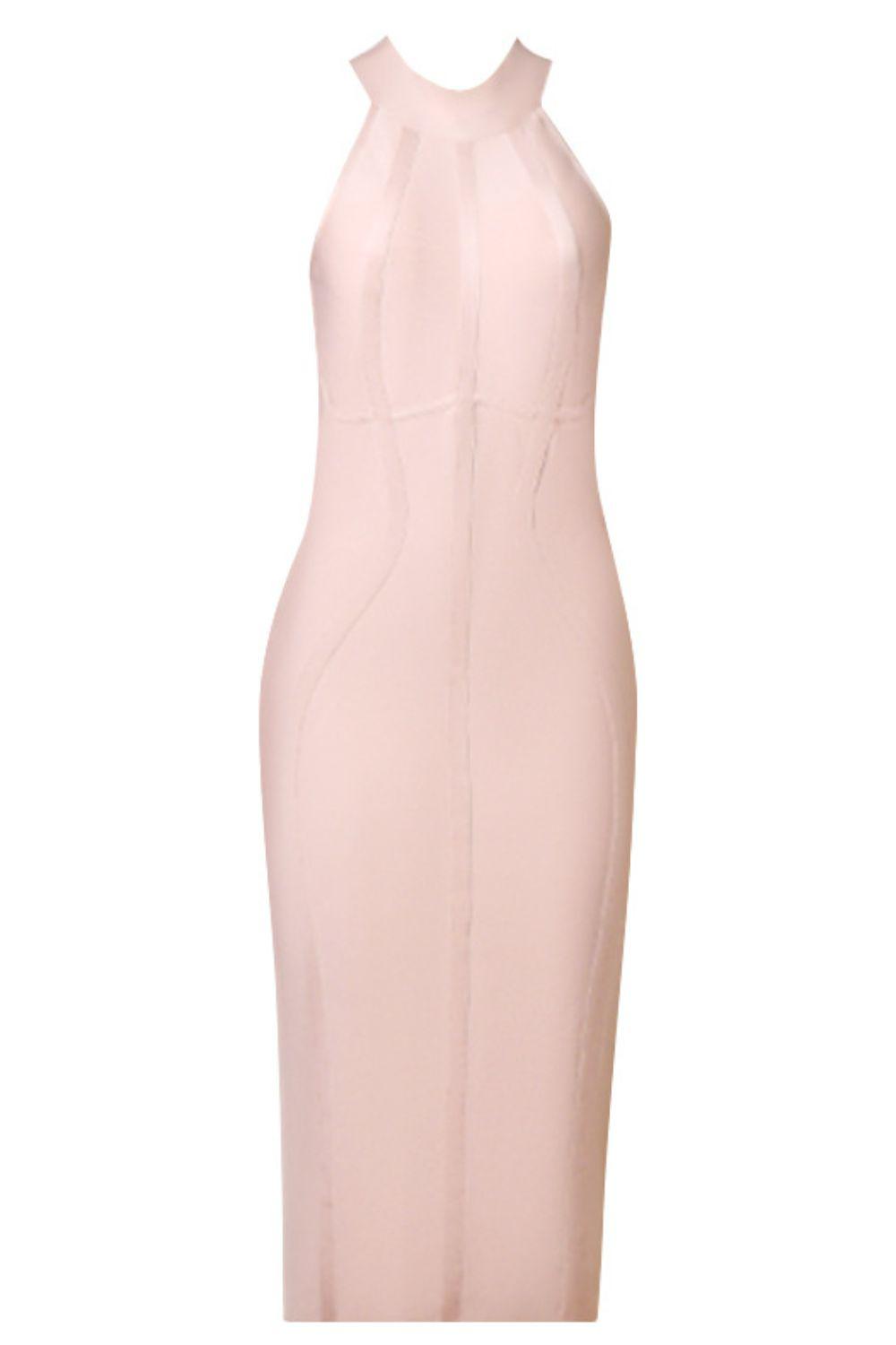 Mock Neck Seam Detail Dress BLUE ZONE PLANET
