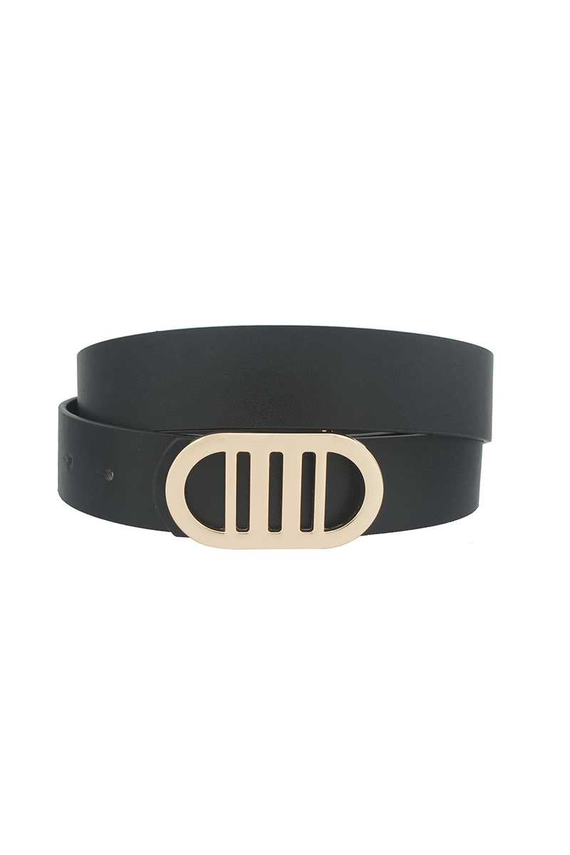 Modern Gridded Oval Standard Belt Blue Zone Planet