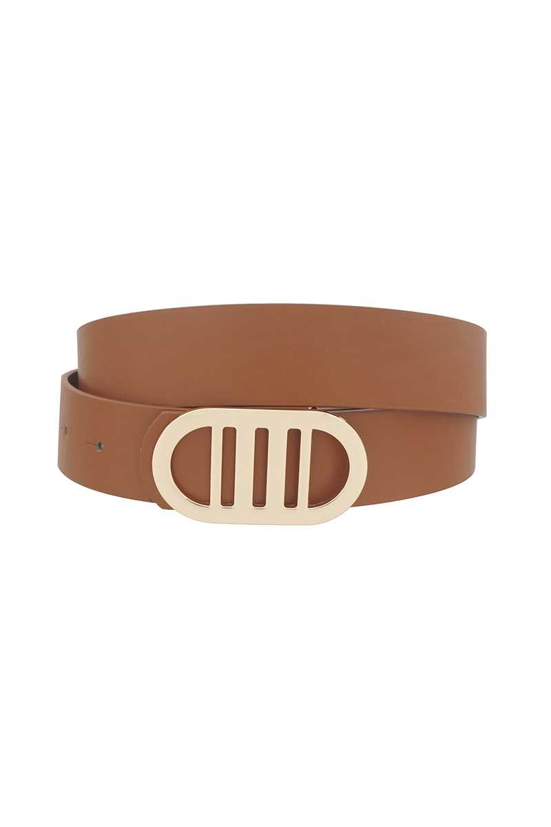 Modern Gridded Oval Standard Belt Blue Zone Planet