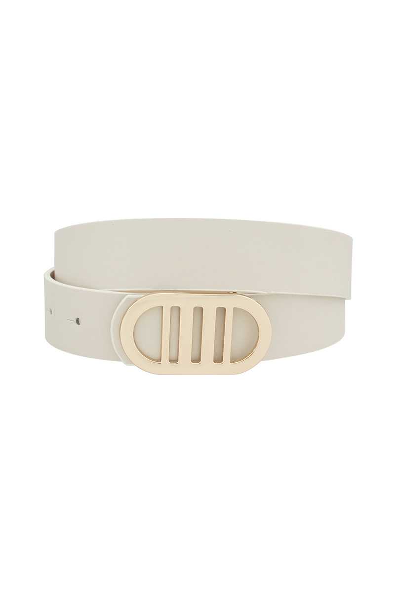 Modern Gridded Oval Standard Belt Blue Zone Planet