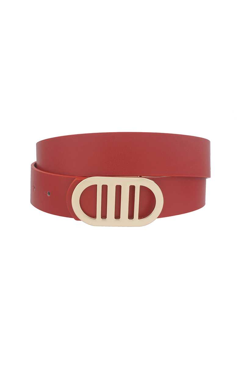 Modern Gridded Oval Standard Belt Blue Zone Planet