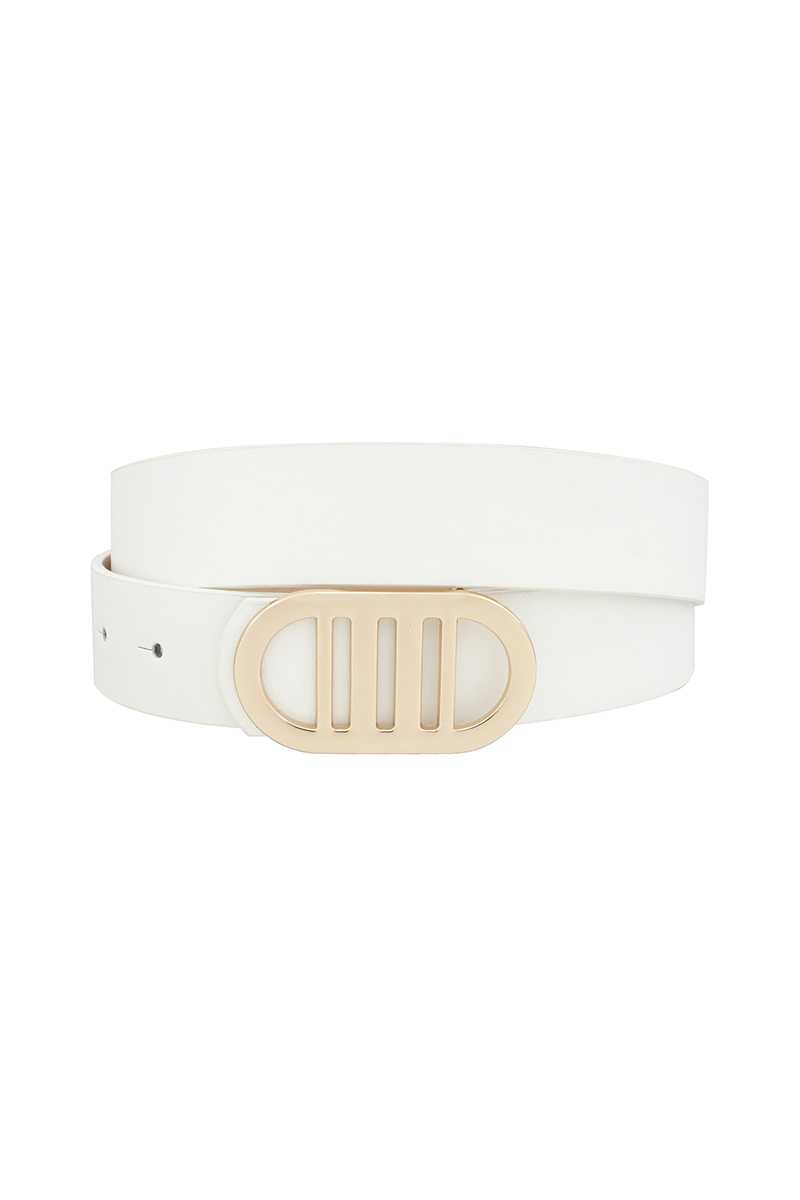 Modern Gridded Oval Standard Belt Blue Zone Planet