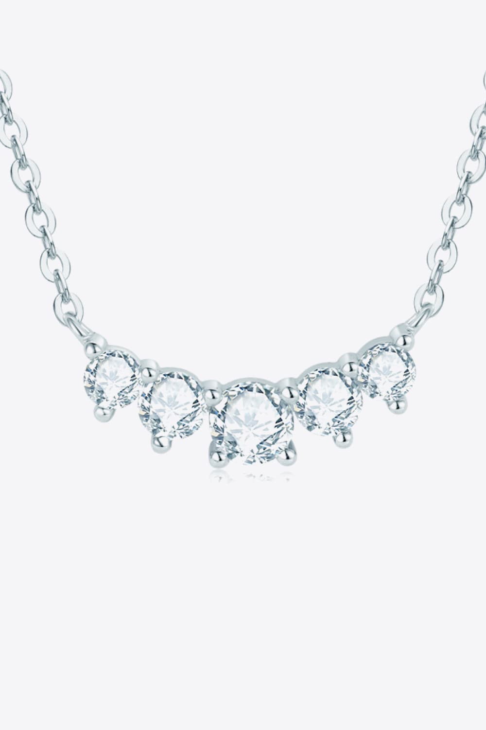 Moissanite Pendant Necklace BLUE ZONE PLANET