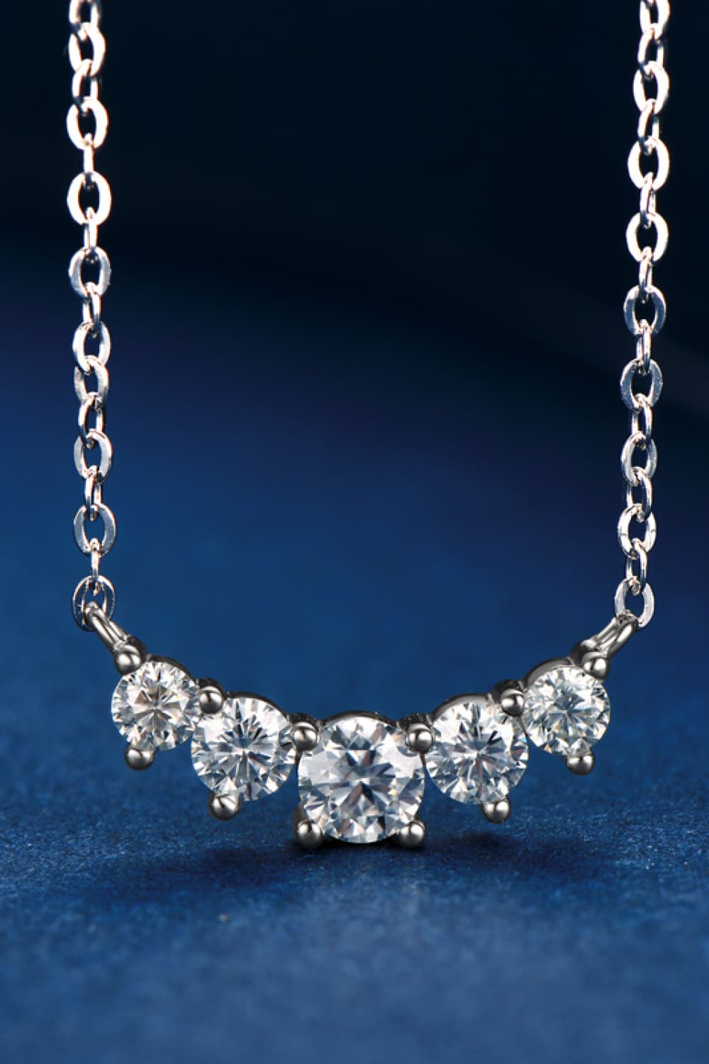 Moissanite Pendant Necklace BLUE ZONE PLANET