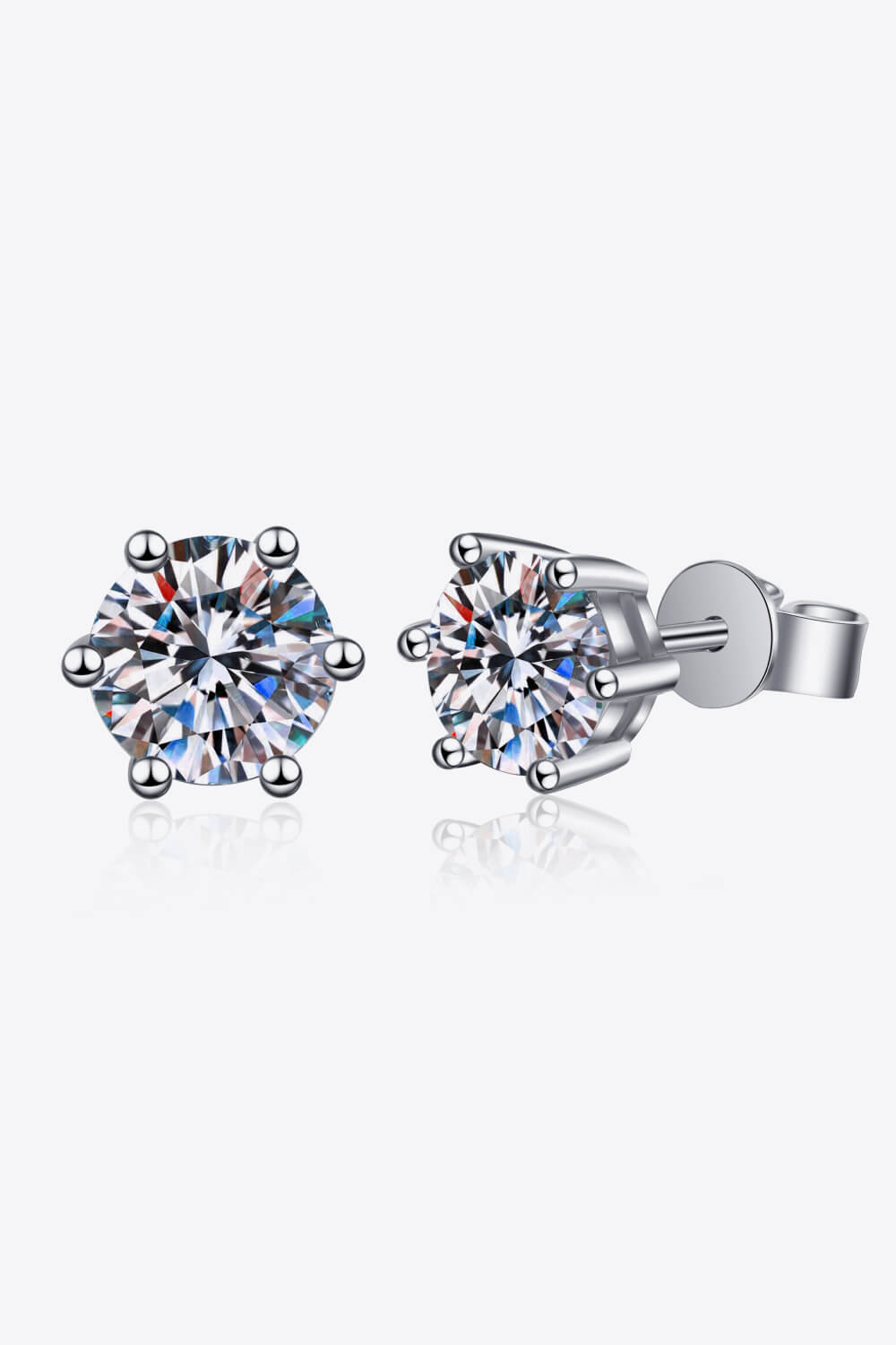 Moissanite Stud Earrings BLUE ZONE PLANET