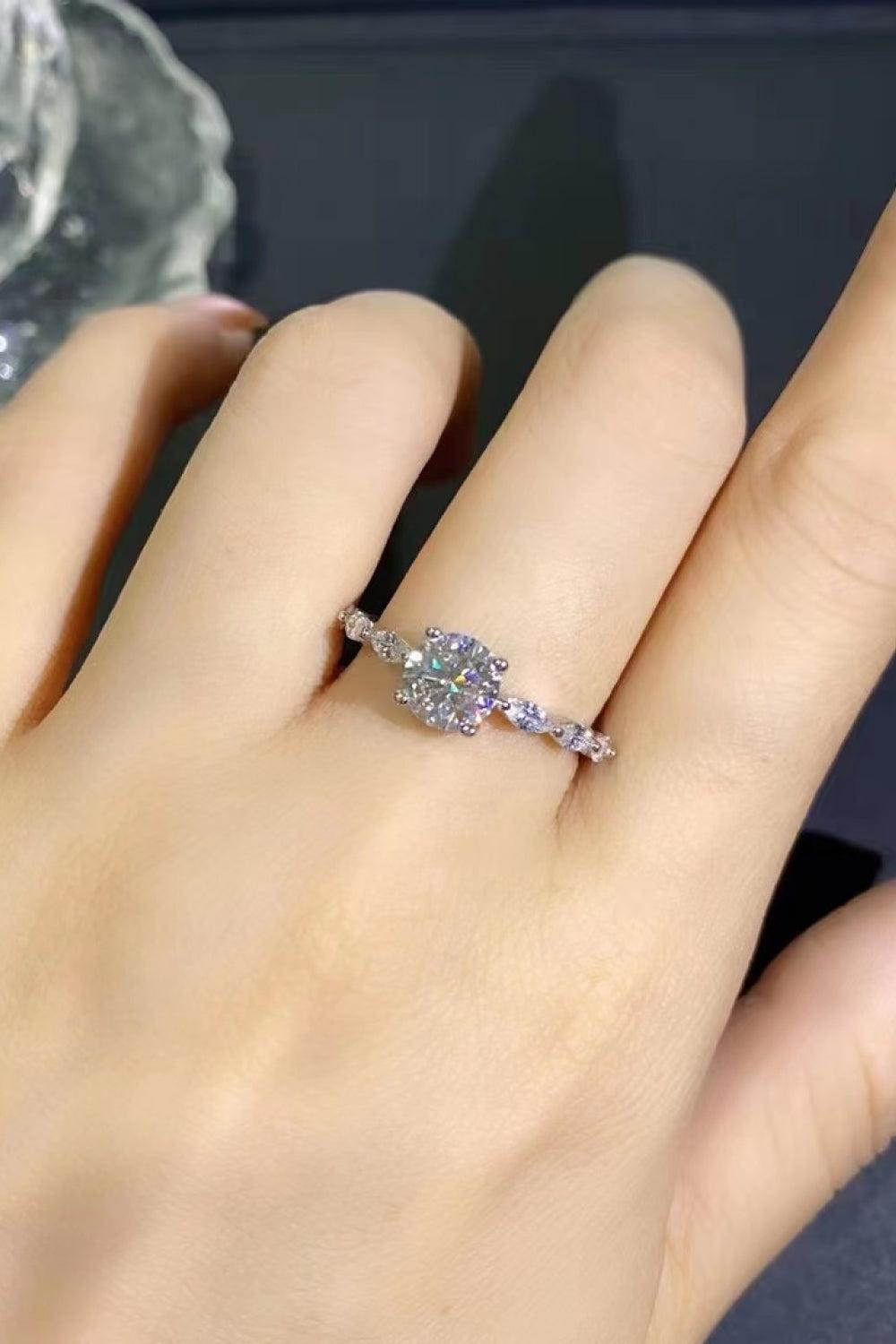 Now I See 1 Carat Moissanite Ring BLUE ZONE PLANET