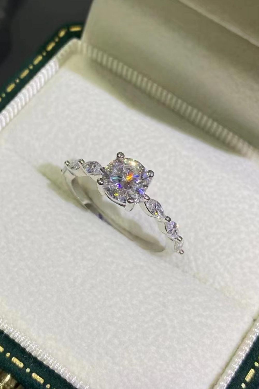 Now I See 1 Carat Moissanite Ring BLUE ZONE PLANET