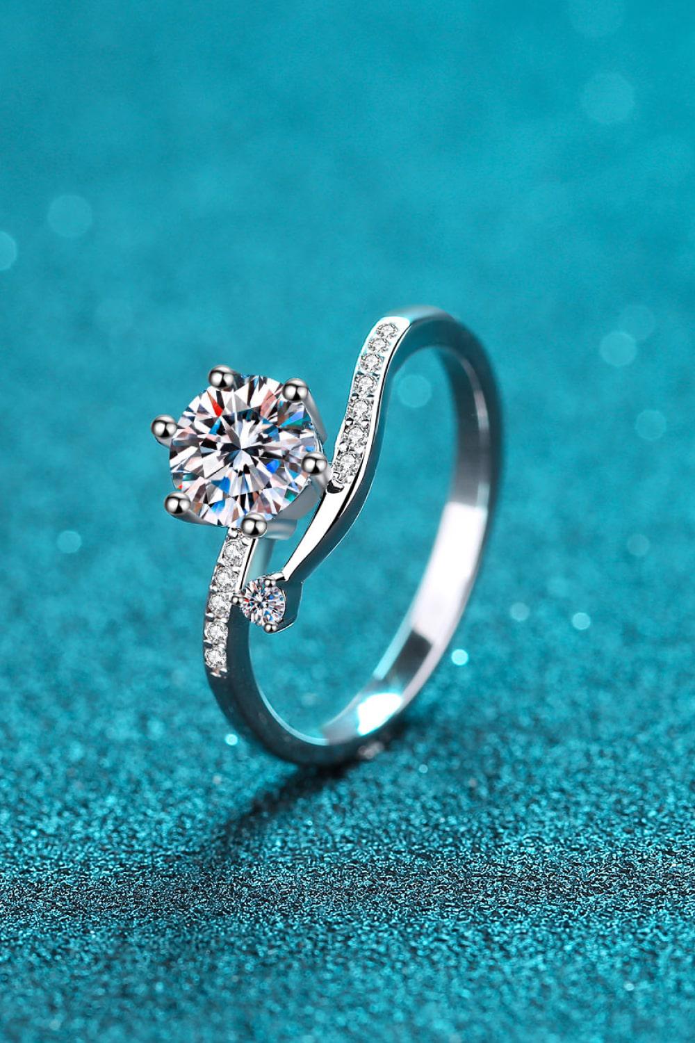 On My Mind 925 Sterling Silver Moissanite Ring BLUE ZONE PLANET