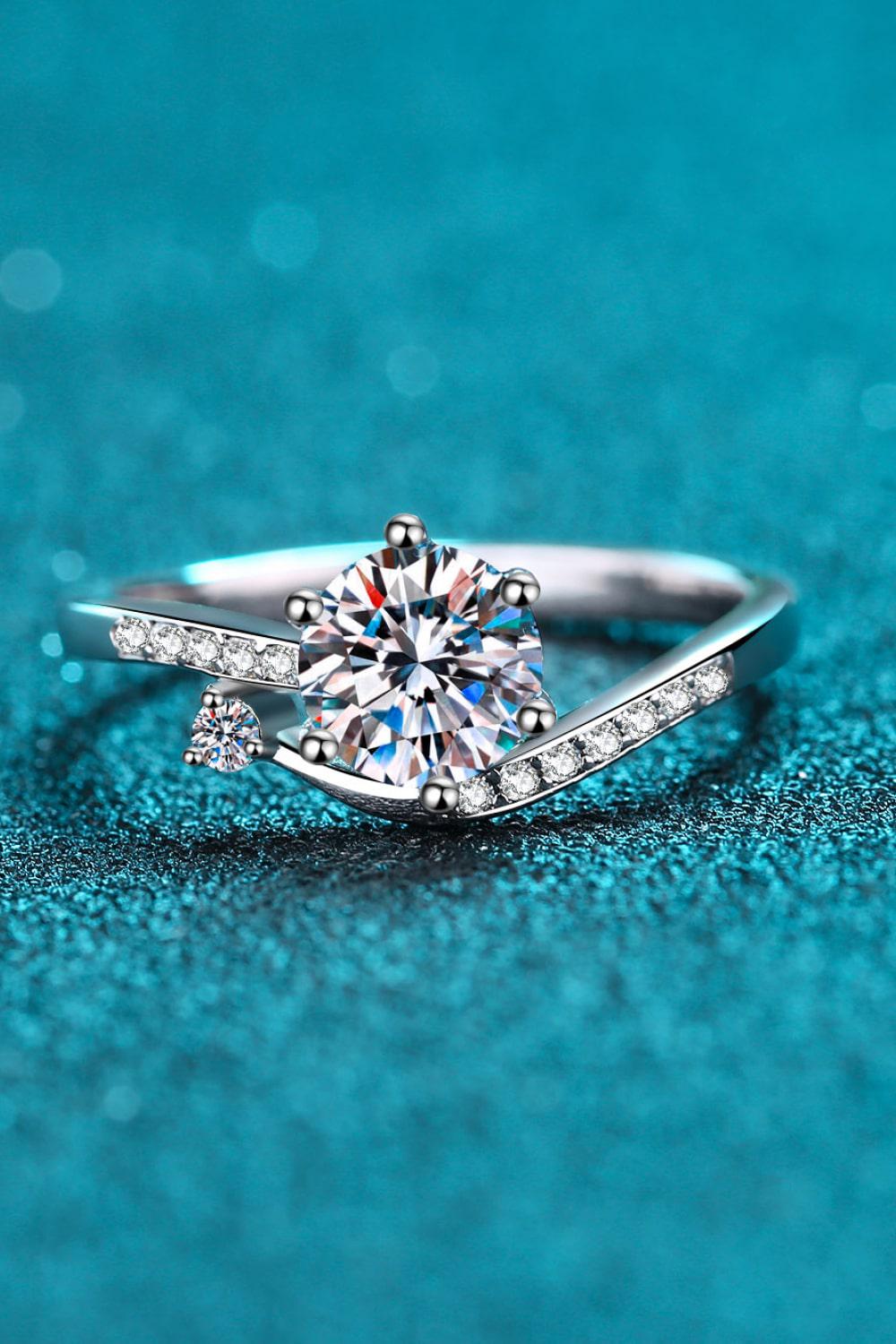 On My Mind 925 Sterling Silver Moissanite Ring BLUE ZONE PLANET