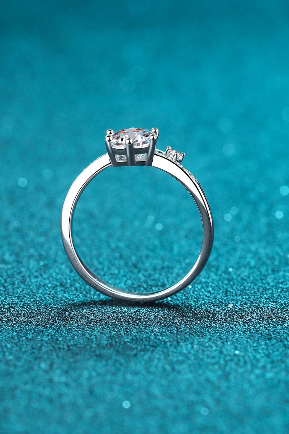 On My Mind 925 Sterling Silver Moissanite Ring BLUE ZONE PLANET