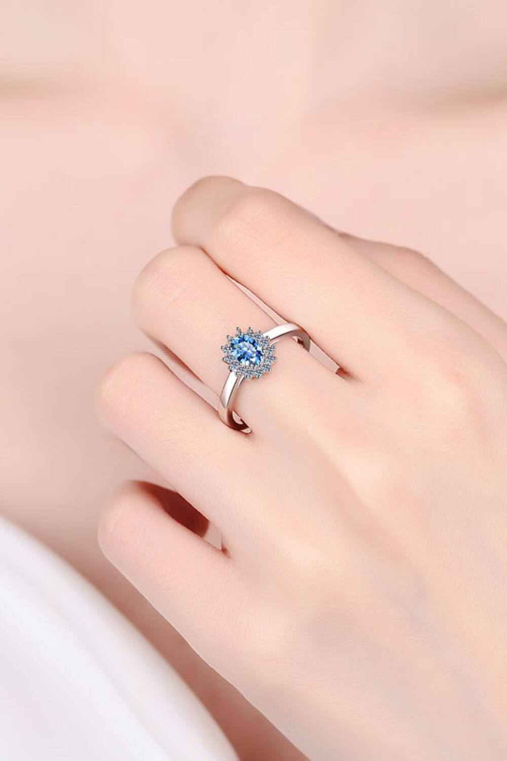On My Own Moissanite Ring BLUE ZONE PLANET