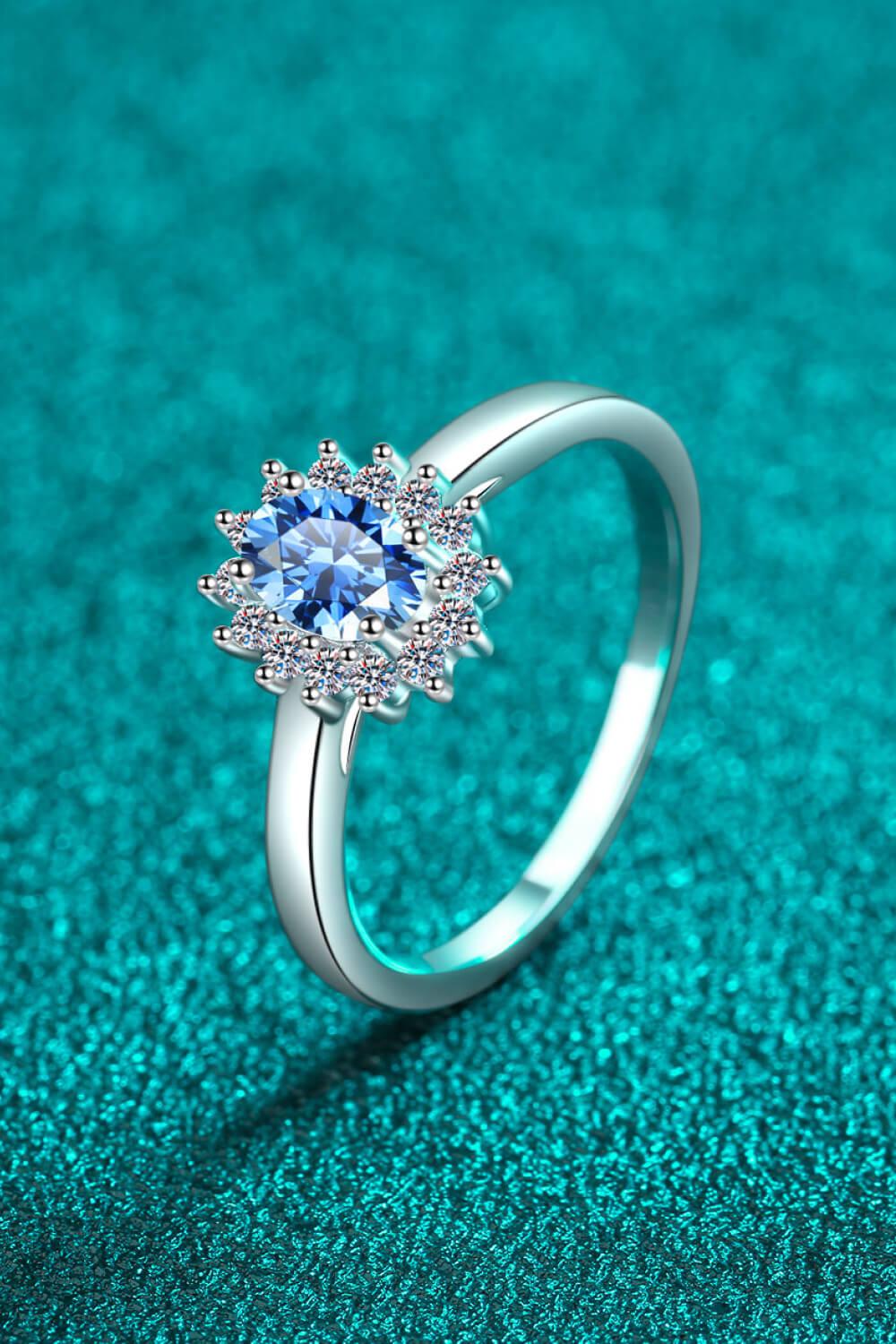 On My Own Moissanite Ring BLUE ZONE PLANET
