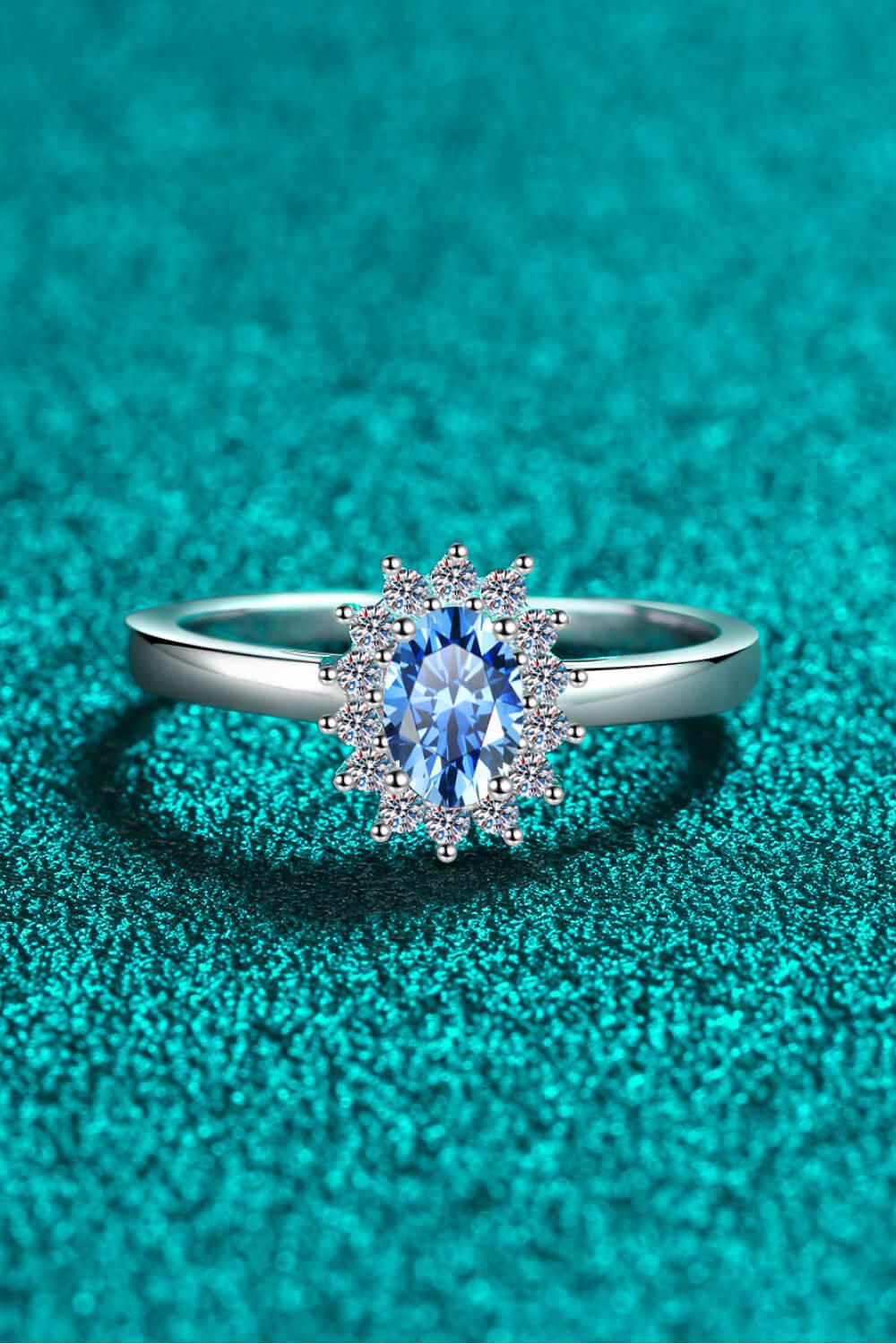 On My Own Moissanite Ring BLUE ZONE PLANET