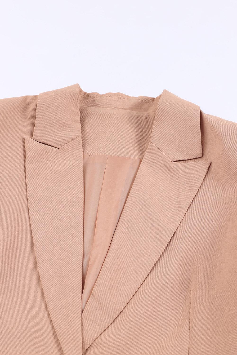One-Button Flap Pocket Blazer BLUE ZONE PLANET