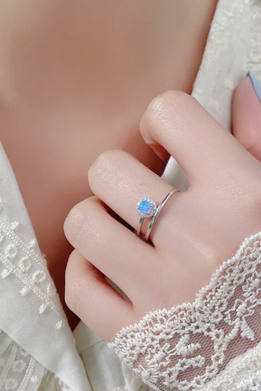 Opal Bypass Ring BLUE ZONE PLANET