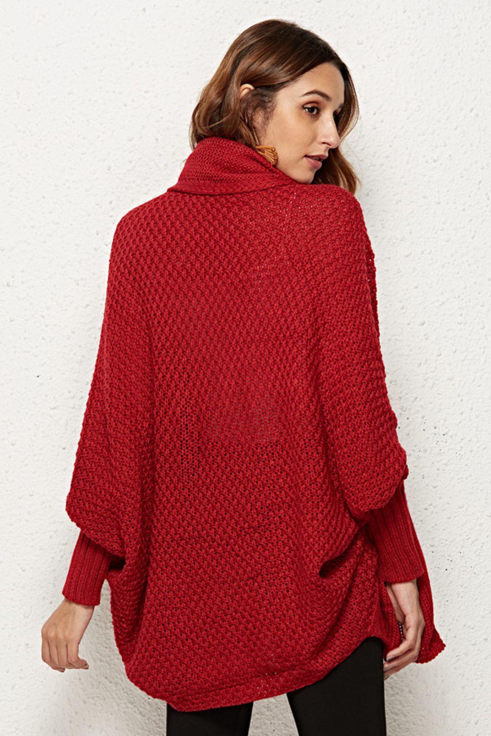 Open Front Dolman Sleeve Longline Cardigan BLUE ZONE PLANET