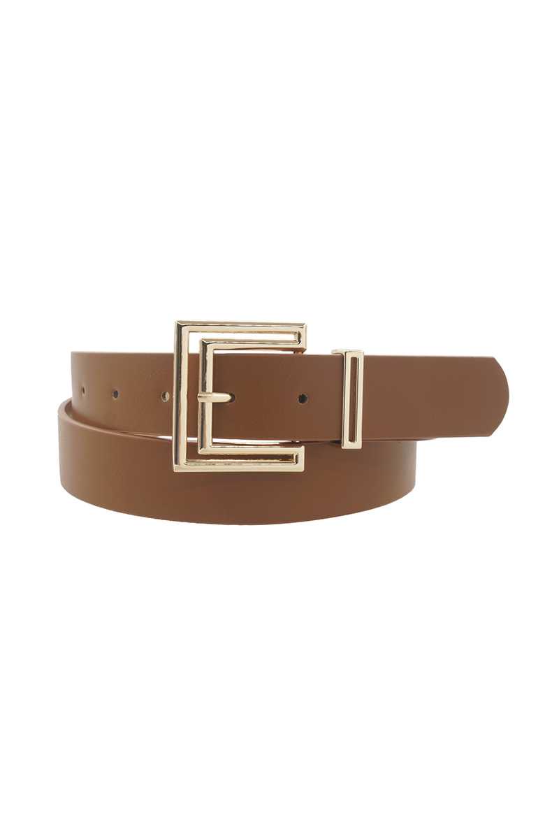 Outline Cutout Square Buckle Belt Blue Zone Planet