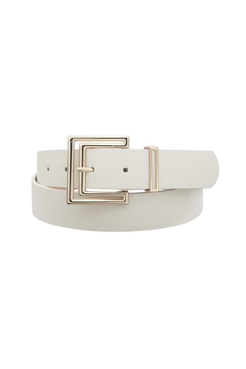 Outline Cutout Square Buckle Belt Blue Zone Planet