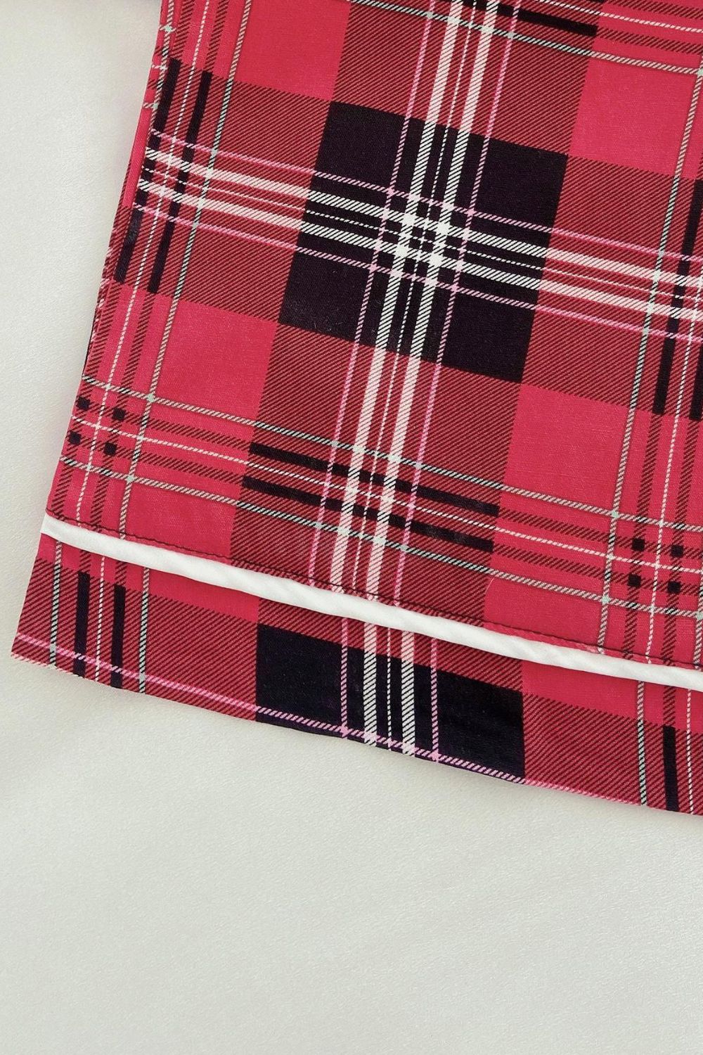 Plaid Tied Loungewear Pants BLUE ZONE PLANET