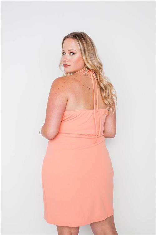 Plus Size Lace Detail Bodycon Mini Dress Blue Zone Planet