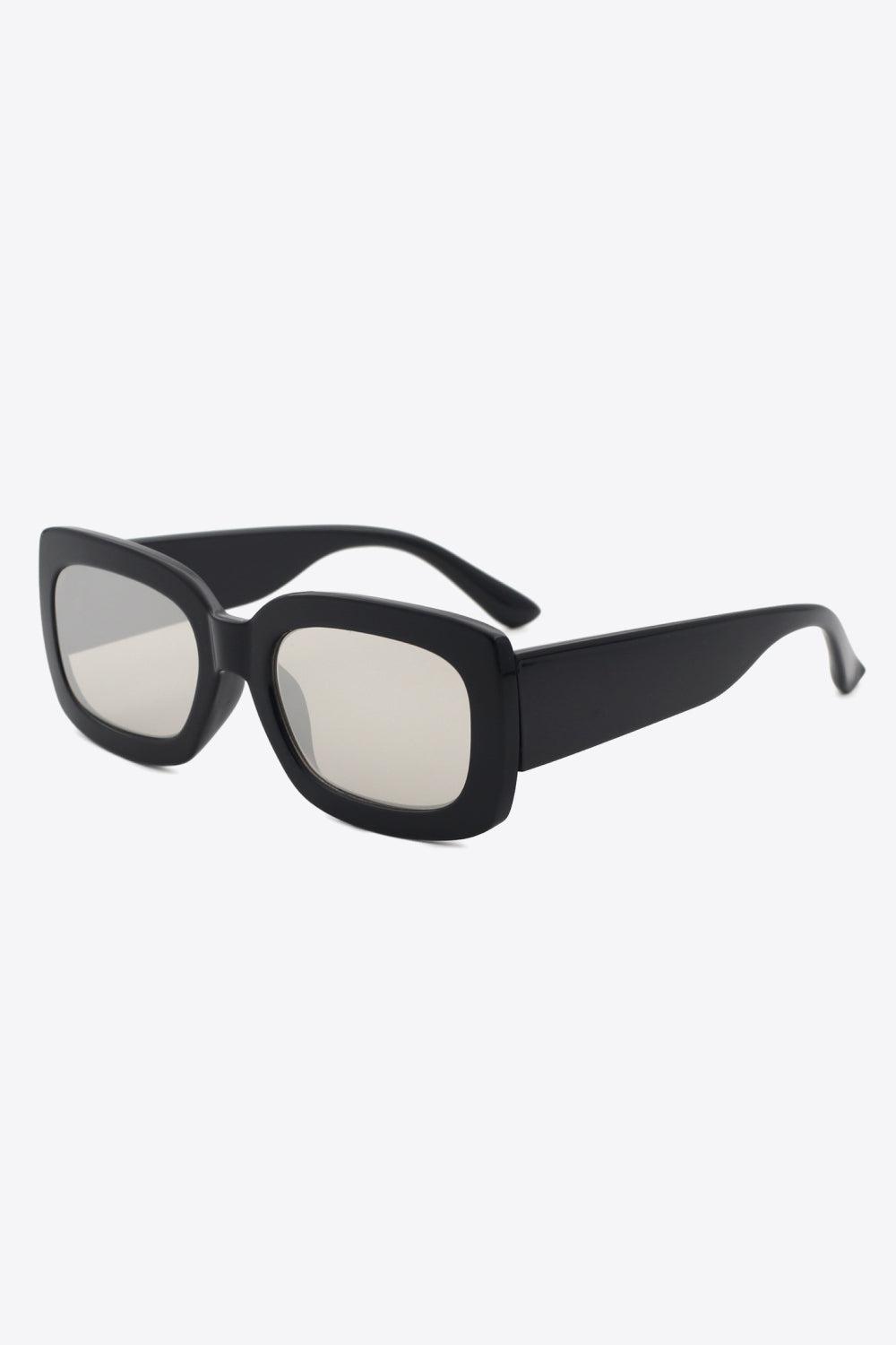 Polycarbonate Frame Rectangle Sunglasses BLUE ZONE PLANET