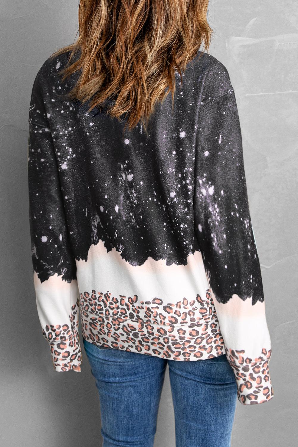 Printed NASHVILLE MUSIC CITY Graphic Sweatshirt BLUE ZONE PLANET