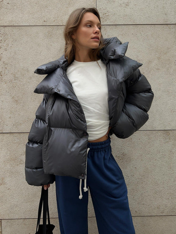loose quilted jacket loose coat top kakaclo