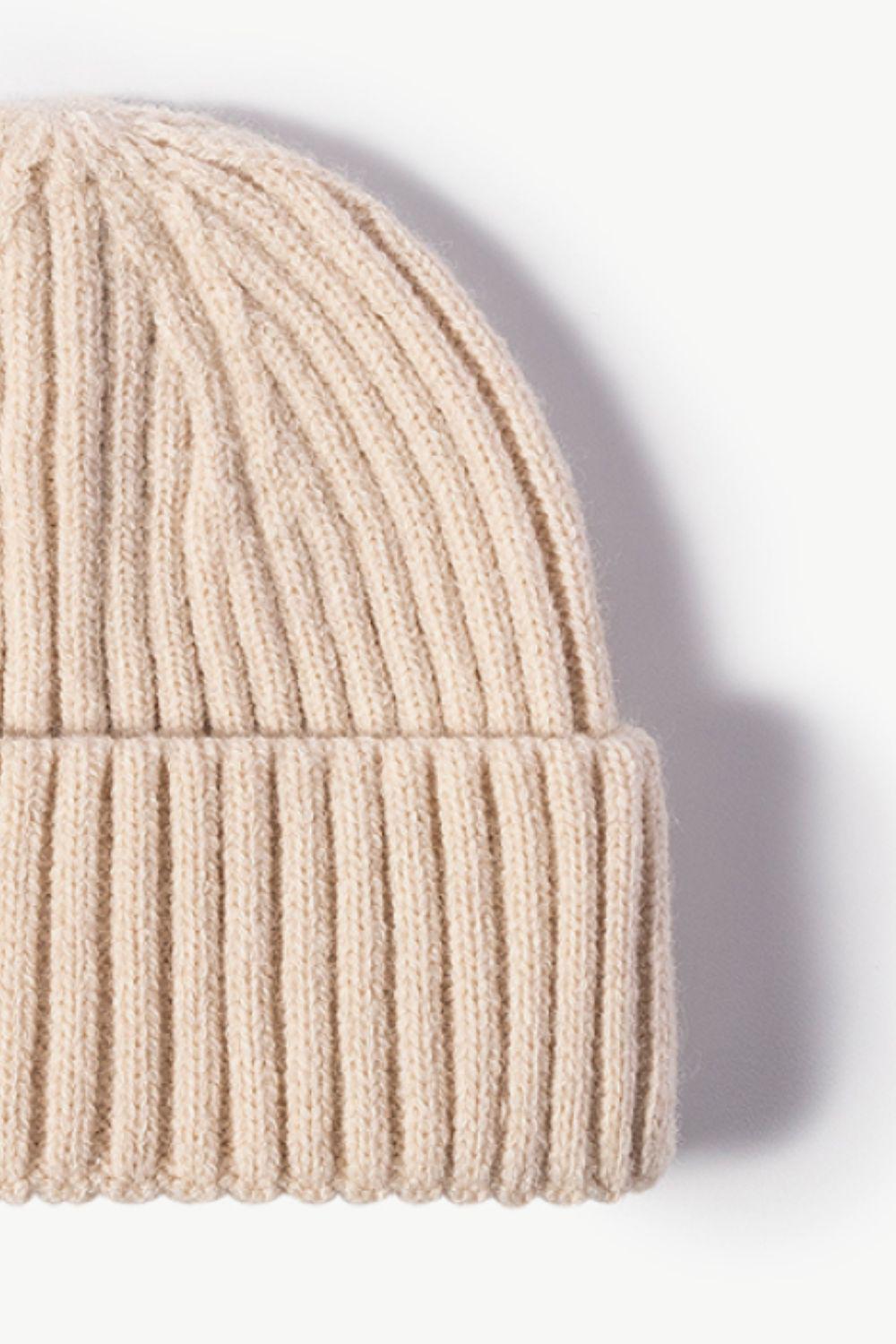 Rib-Knit Cuff Beanie BLUE ZONE PLANET