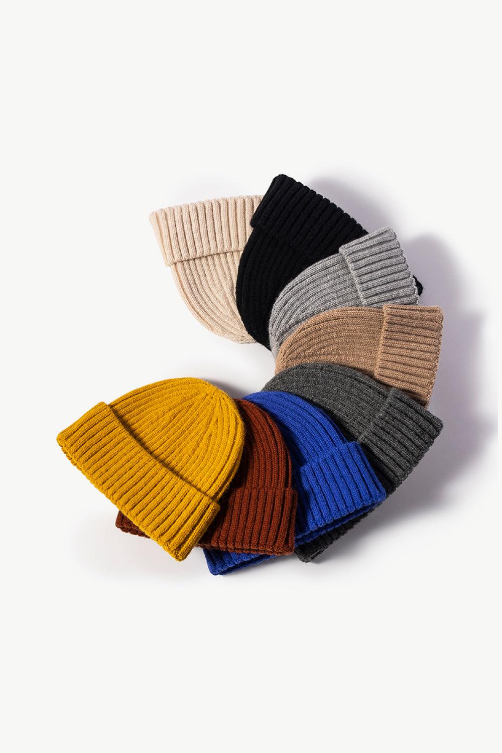 Rib-Knit Cuff Beanie BLUE ZONE PLANET