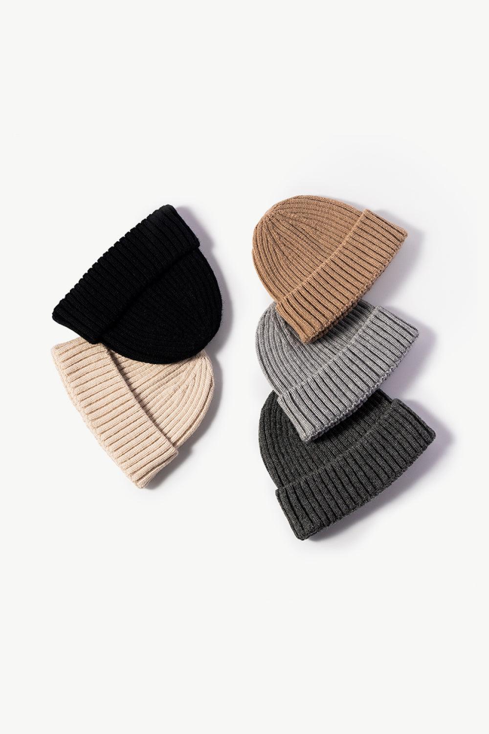 Rib-Knit Cuff Beanie BLUE ZONE PLANET