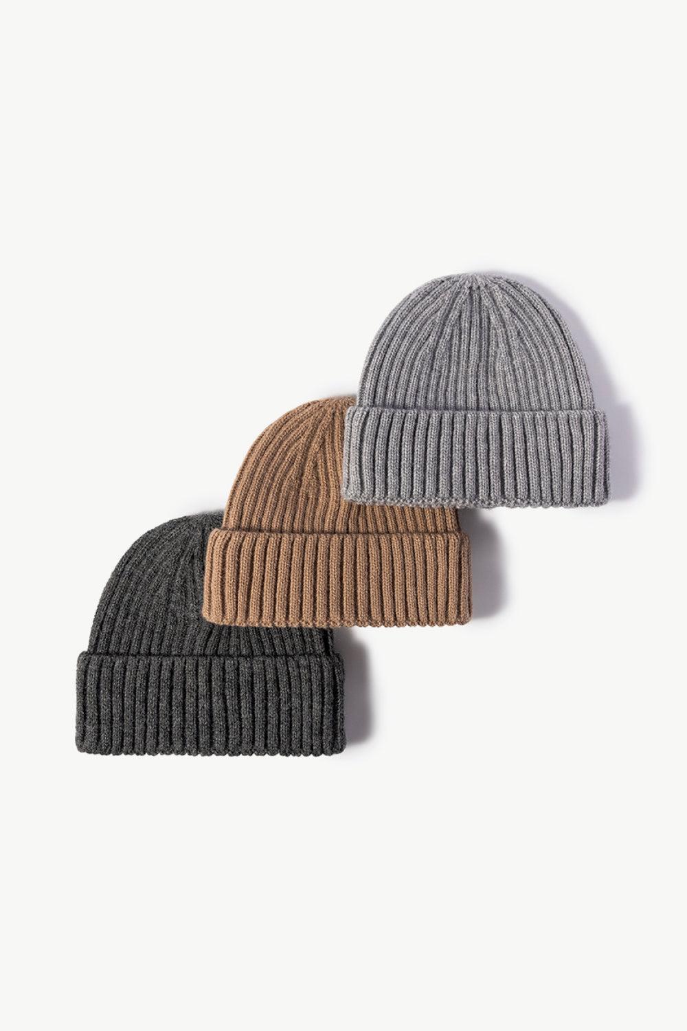 Rib-Knit Cuff Beanie BLUE ZONE PLANET