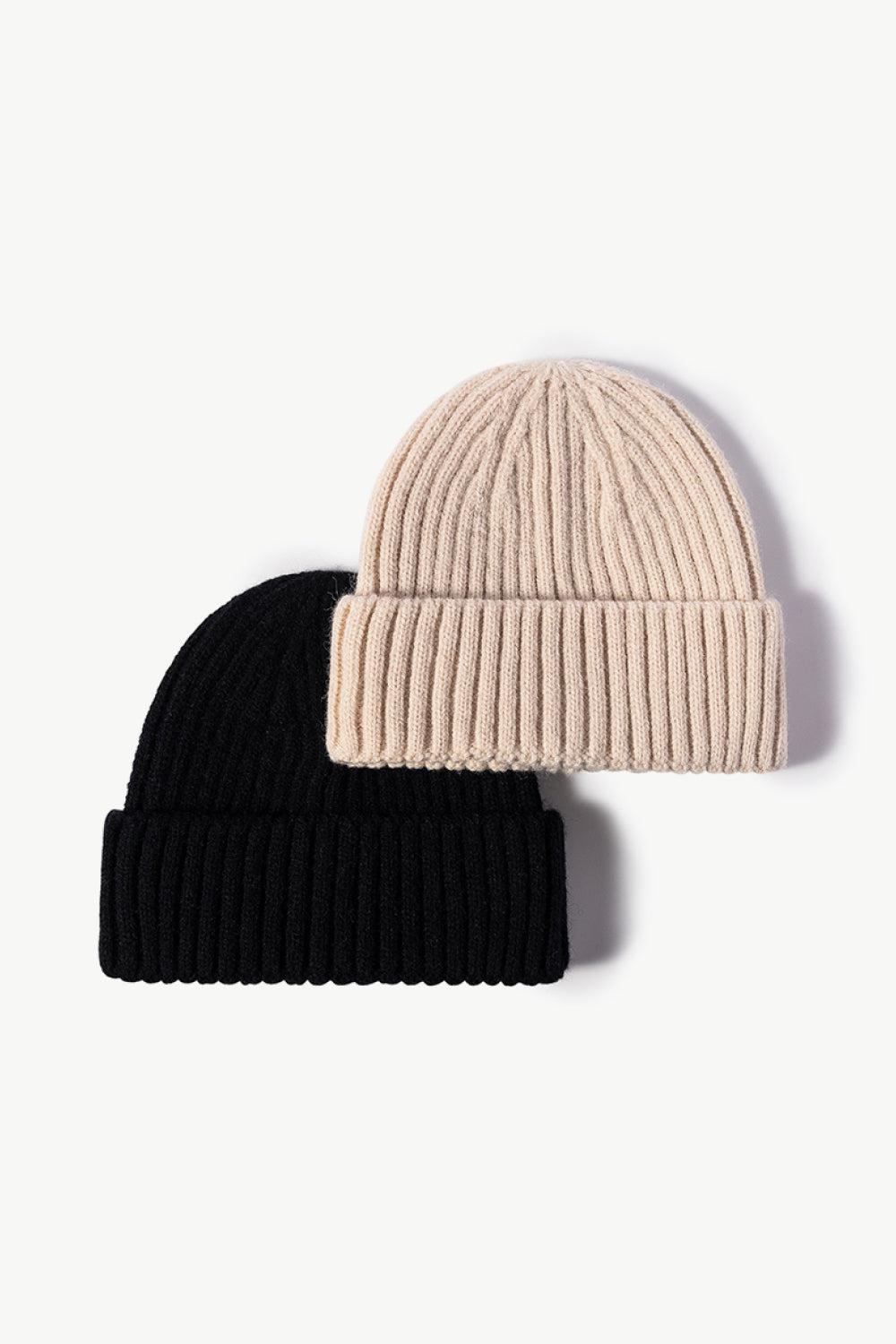 Rib-Knit Cuff Beanie BLUE ZONE PLANET