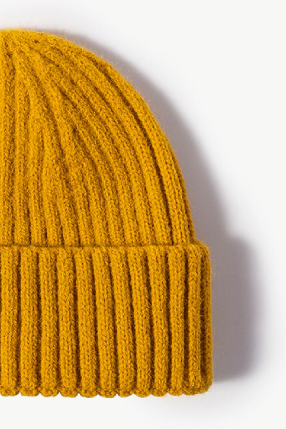 Rib-Knit Cuff Beanie BLUE ZONE PLANET