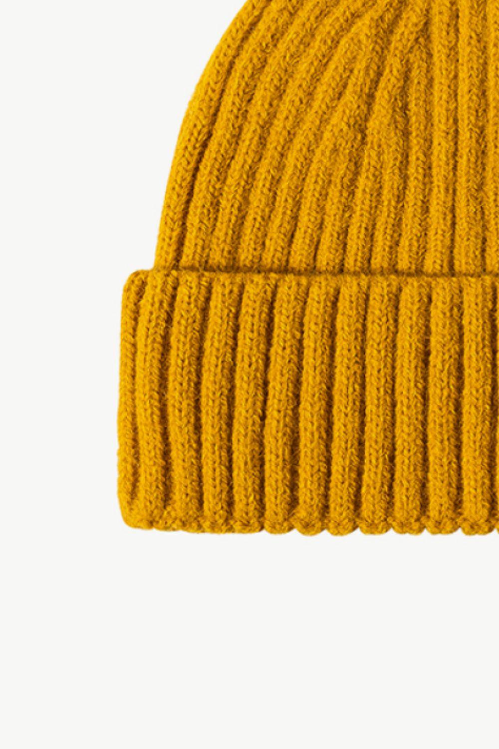 Rib-Knit Cuff Beanie BLUE ZONE PLANET